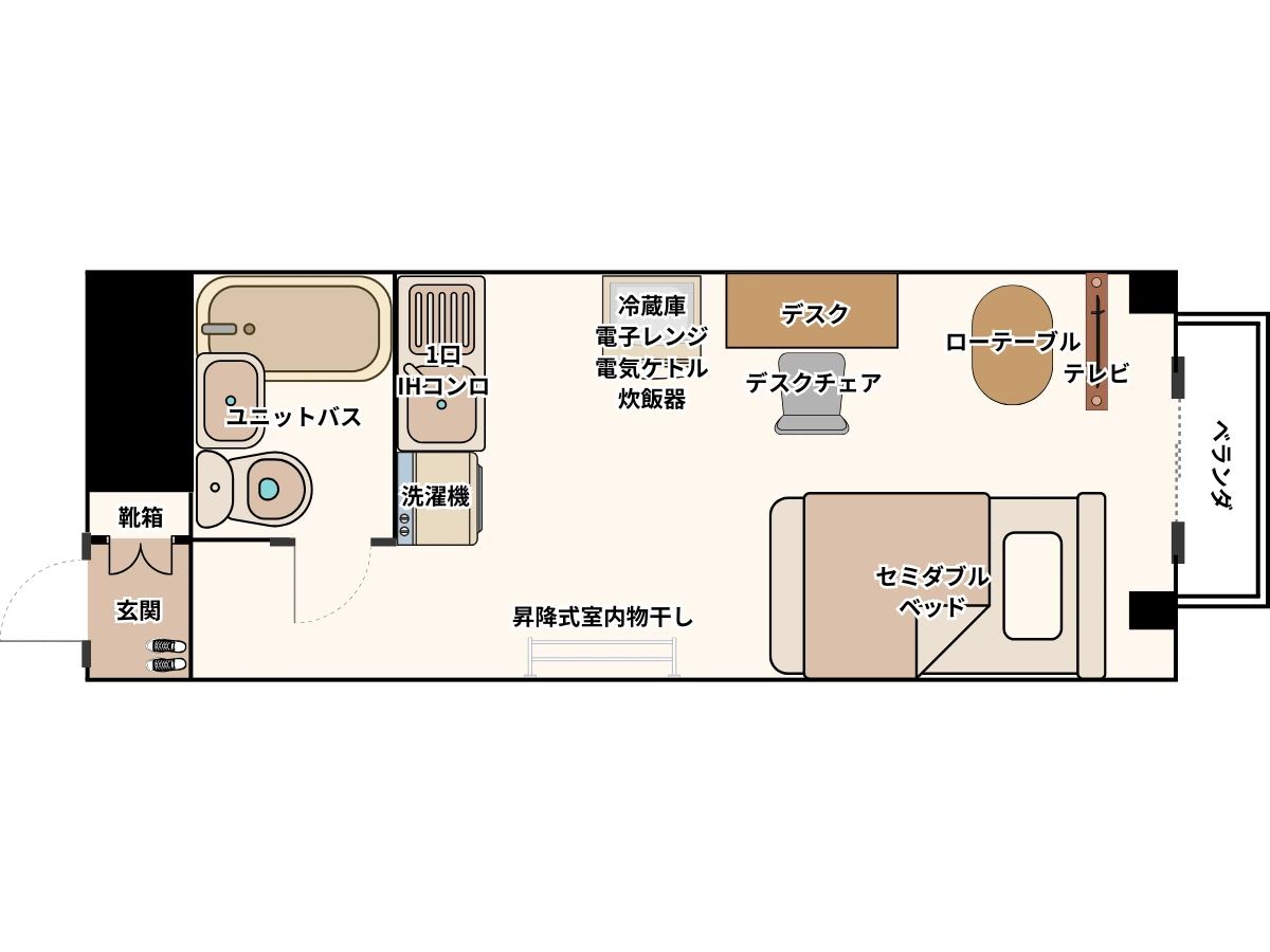 エリアワン弘前の間取り写真