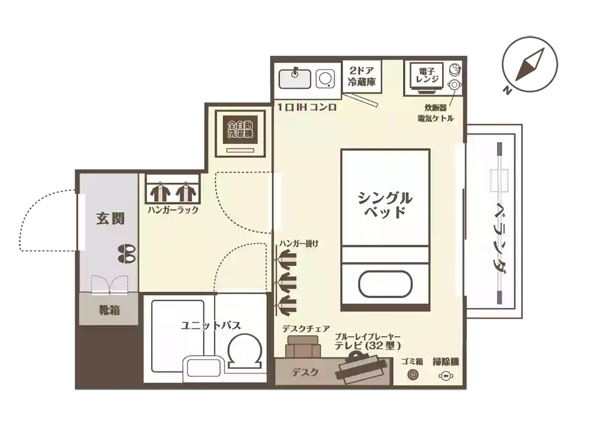 エリアワン大阪塚本の室内