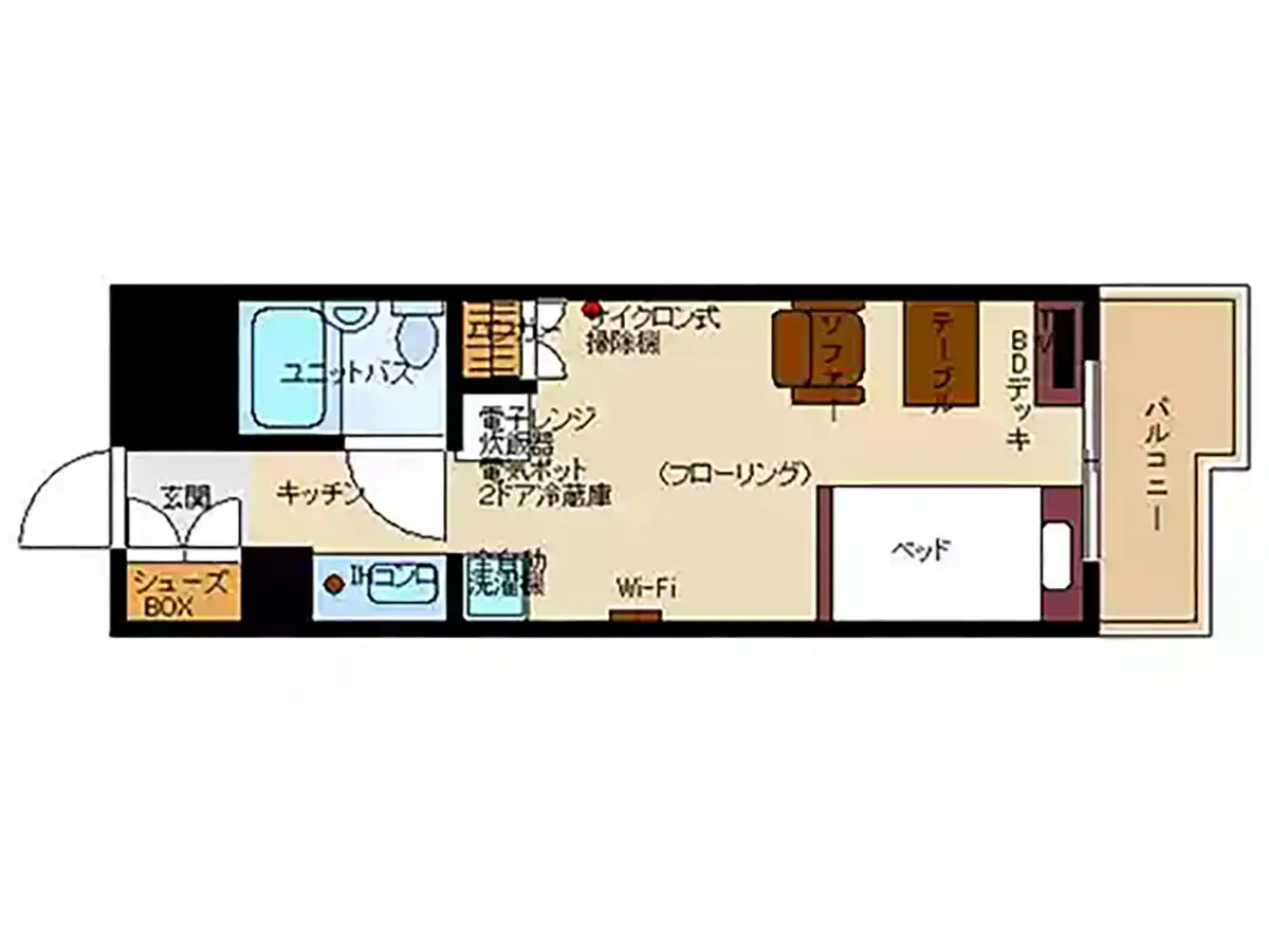 エリアワン山口湯田温泉の間取り写真