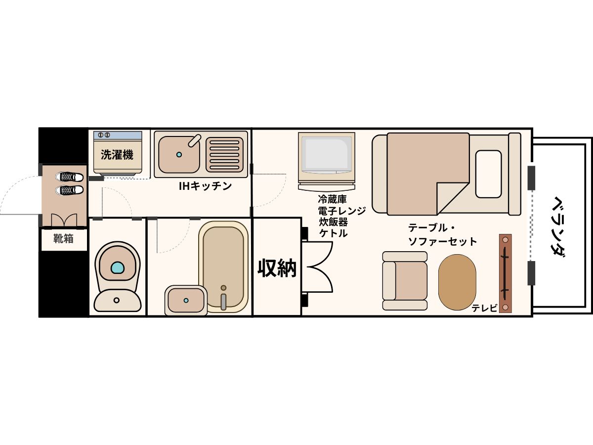 エリアワン鹿児島中央駅西口の間取り写真