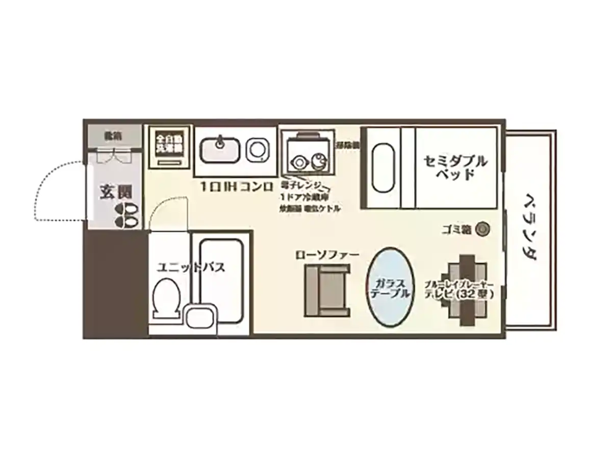 エリアワン熊本上通の間取り写真
