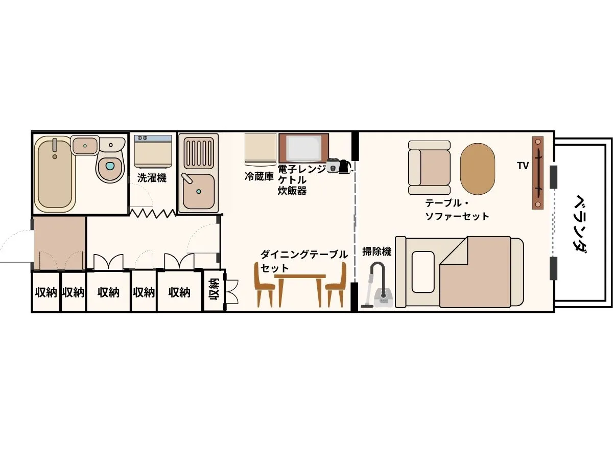 エリアワン和歌山十番丁の間取り写真