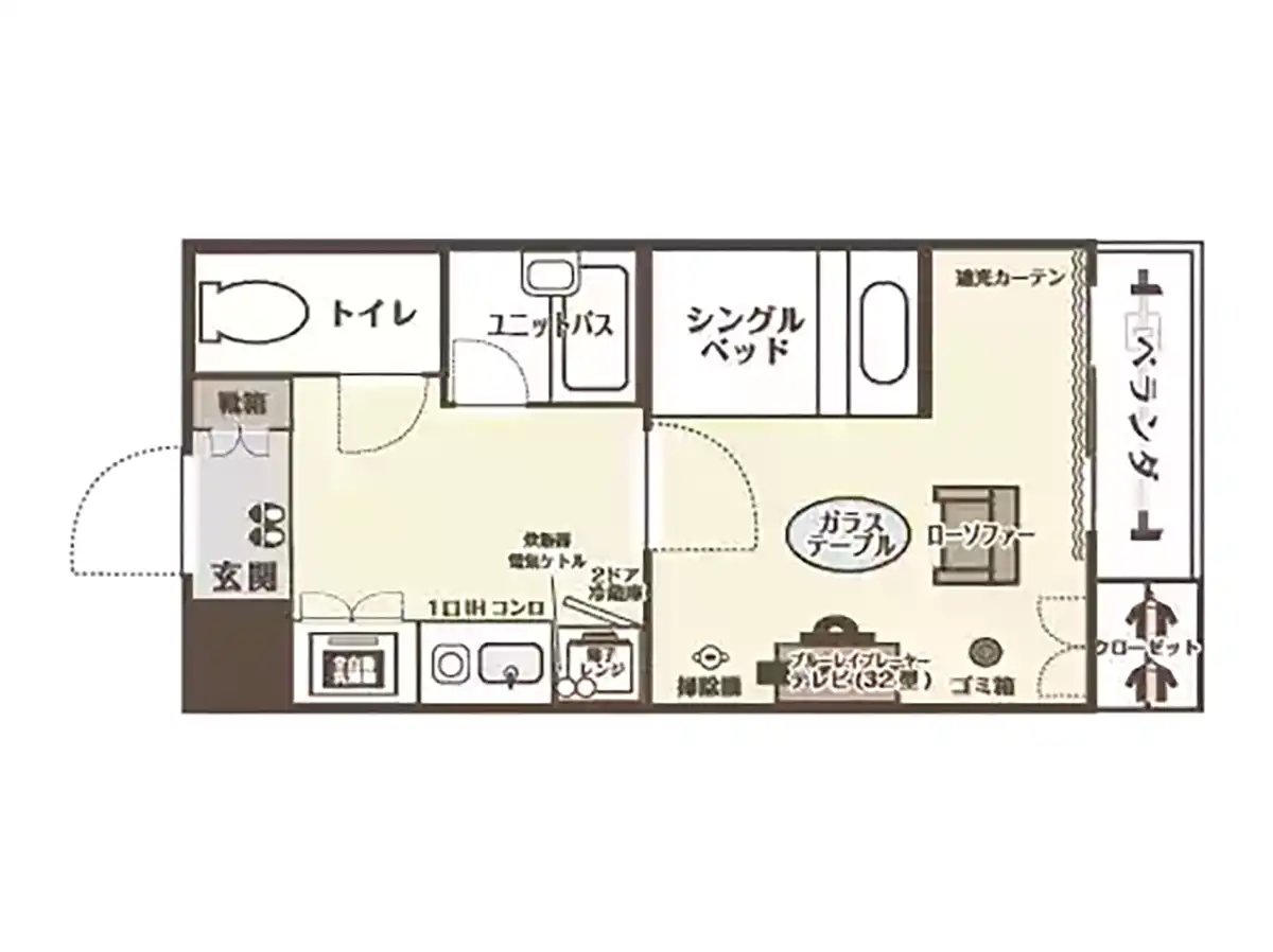 エリアワン上熊本の間取り写真