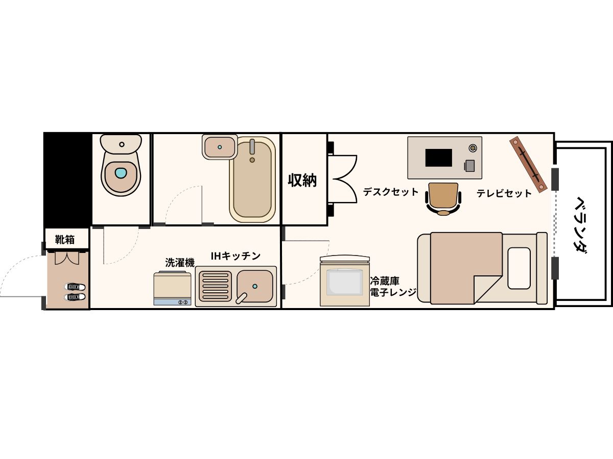 エリアワン鹿児島中央駅西口の間取り写真