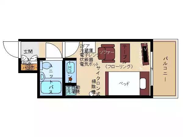 エリアワン仙台の間取り写真