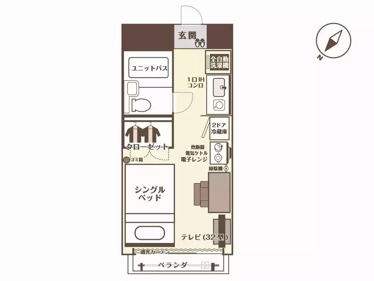 エリアワン香川丸亀駅北の間取り写真