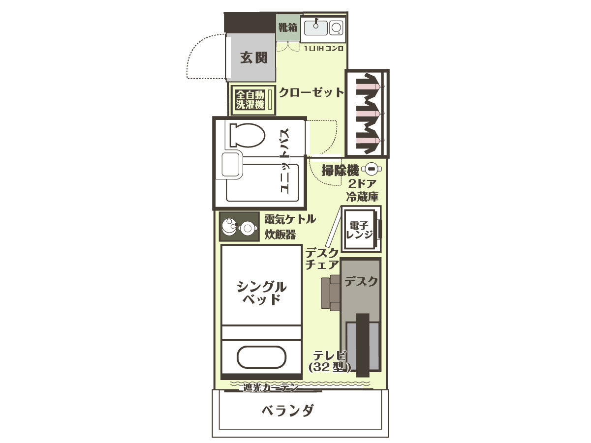 エリアワン福島駅北の共有部写真